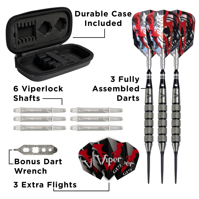 Viper Blitz Darts 95% Tungsten Steel Tip Darts 28 Grams - Image 4