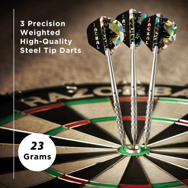 Viper Jackal Darts 80% Tungsten Steel Tip Darts In Wallet 23 Grams - Image 2