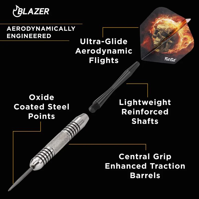 Fat Cat Blazer Steel Tip Darts 23 Grams - Image 2