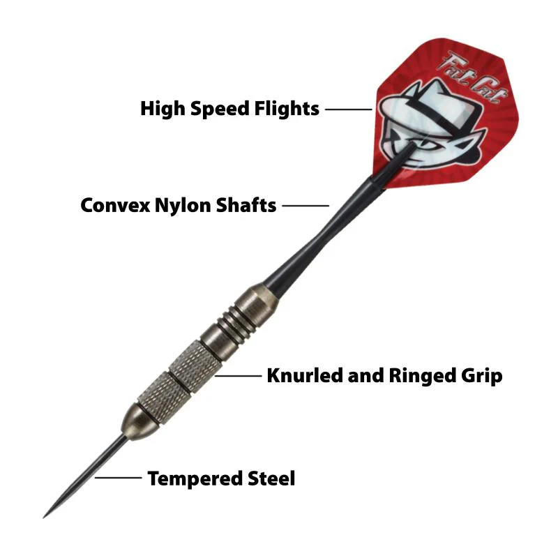 Fat Cat Twin Pack Steel Tip Darts 19 Grams - Image 2