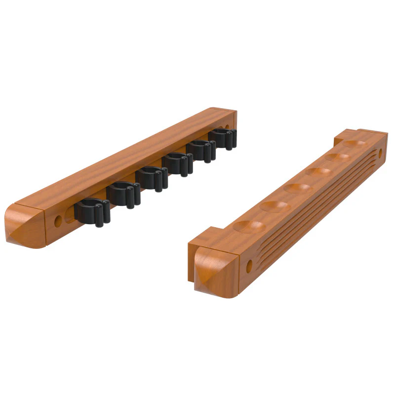 Fat Cat Oak 6 Cue 2-Piece Wall Cue Rack - Image 4