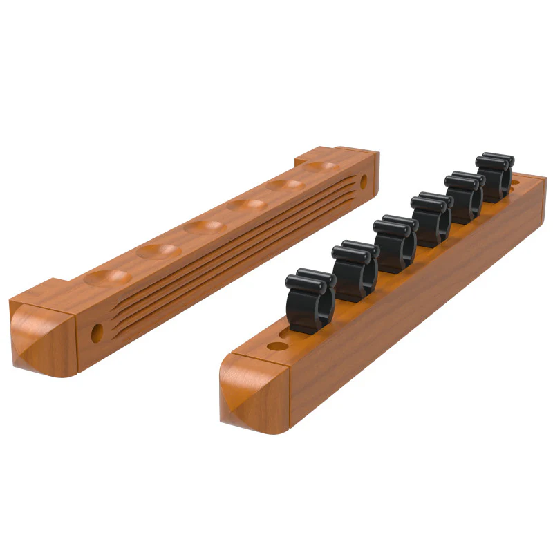 Fat Cat Oak 6 Cue 2-Piece Wall Cue Rack - Image 5