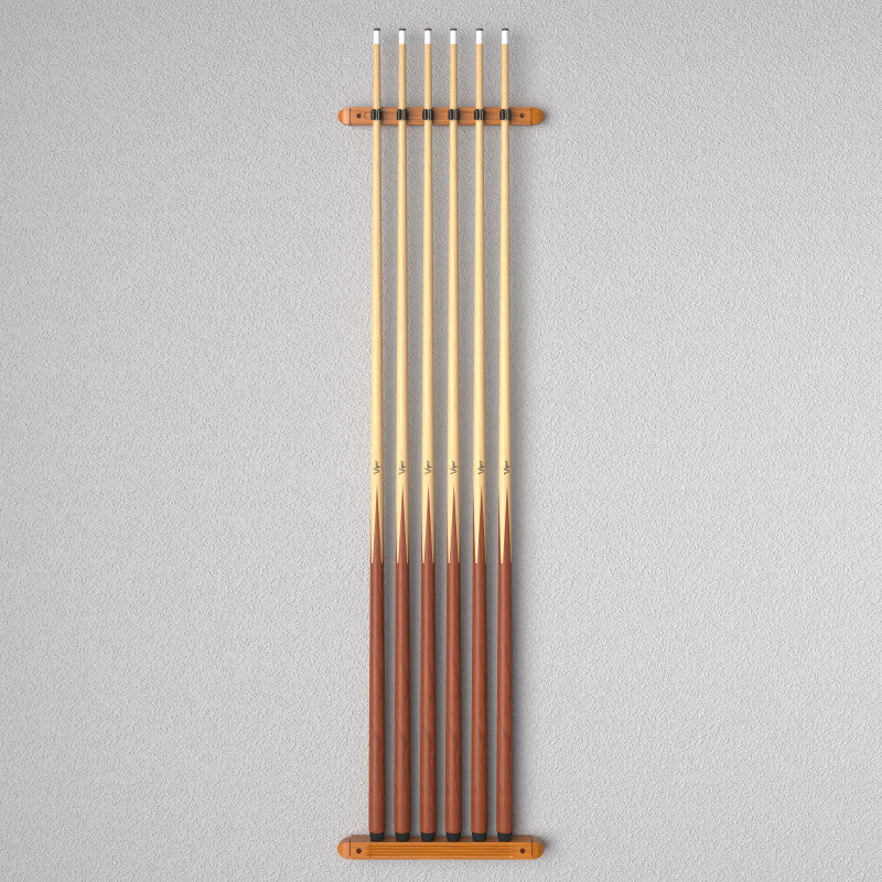 Fat Cat Oak 6 Cue 2-Piece Wall Cue Rack - Image 6