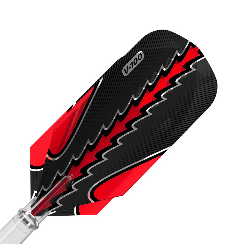 Viper Black Flux Dart Flights Slim Red - Image 2