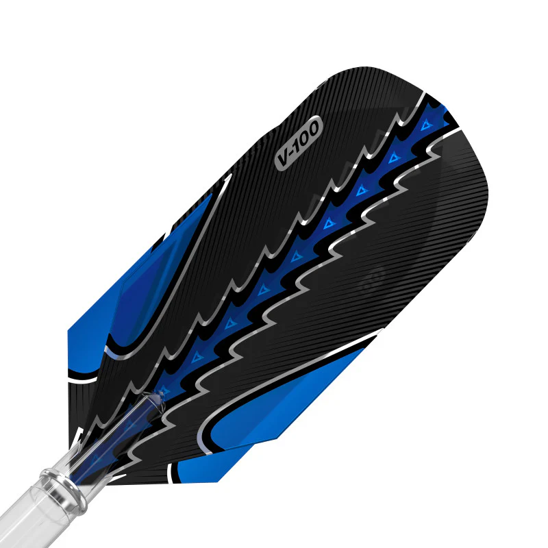 Viper Black Flux Dart Flights Slim Blue - Image 2