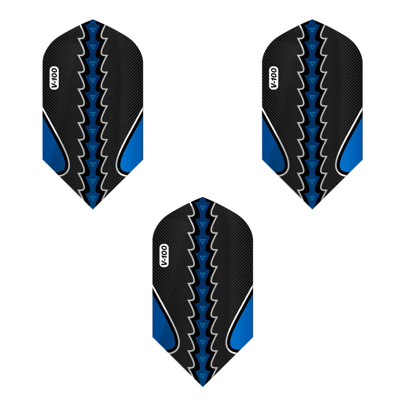 Viper Black Flux Dart Flights Slim Blue - Image 3