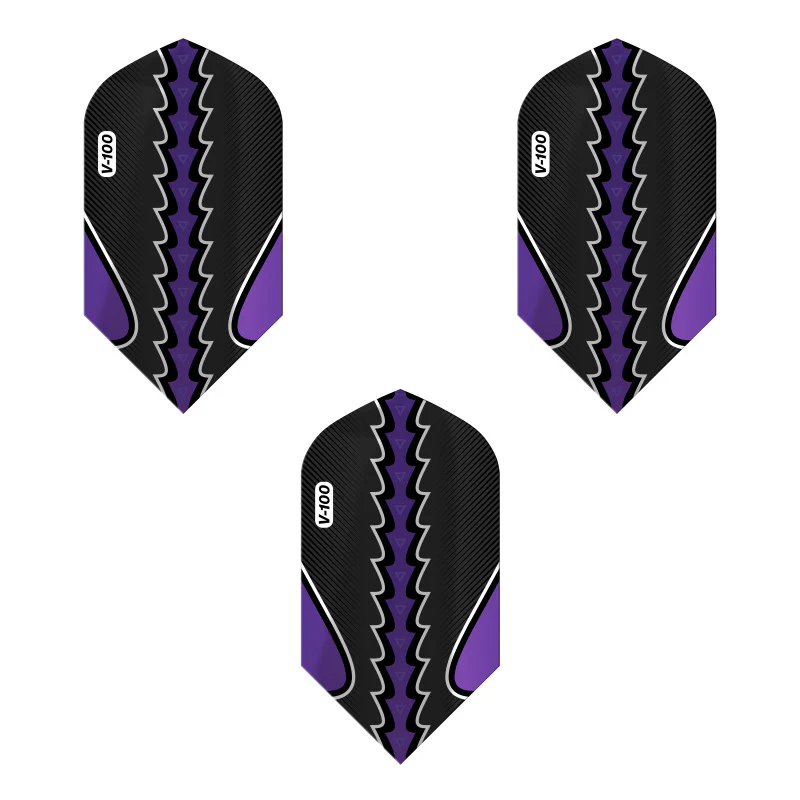 Viper Black Flux Dart Flights Slim Purple - Image 3
