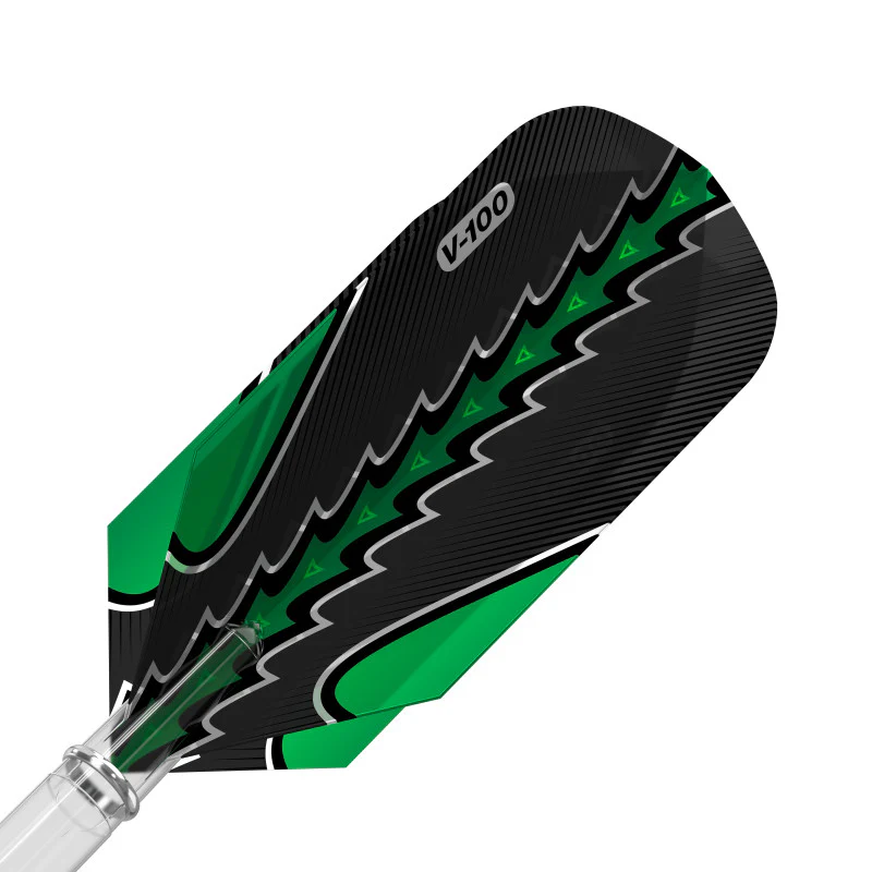 Viper Black Flux Dart Flights Slim Green - Image 2