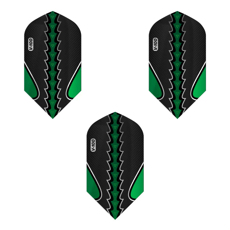 Viper Black Flux Dart Flights Slim Green - Image 3