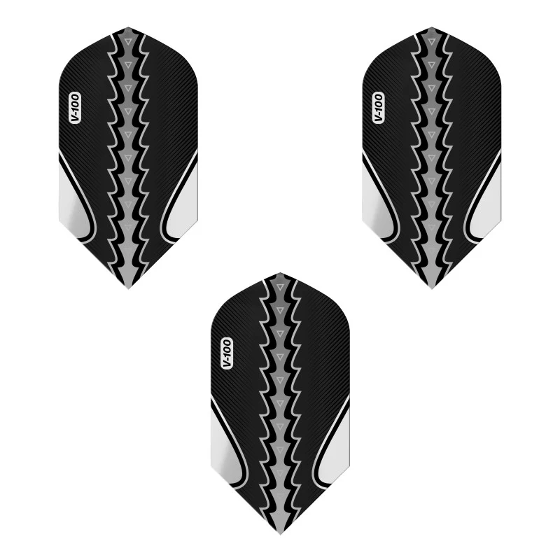 Viper Black Flux Dart Flights Slim Black/Silver - Image 3