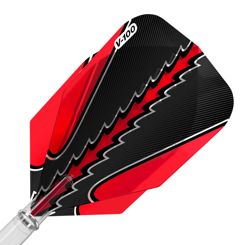Viper Black Flux Dart Flights Standard Red - Image 2