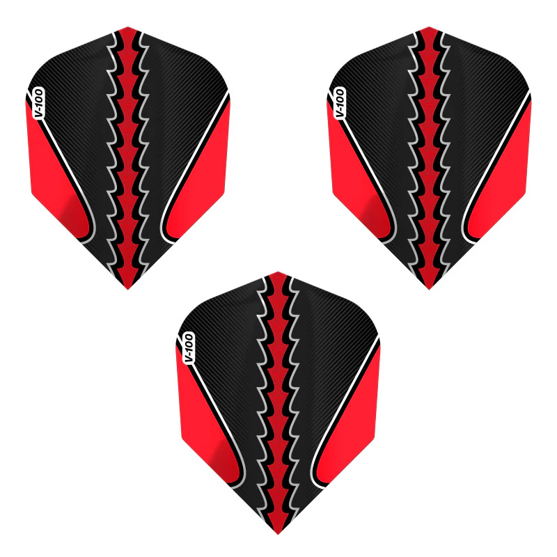 Viper Black Flux Dart Flights Standard Red - Image 3