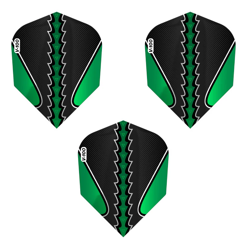 Viper Black Flux Dart Flights Standard Green - Image 3