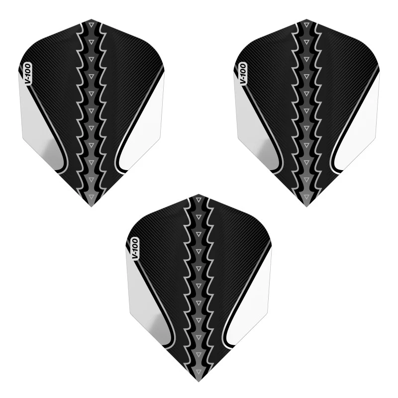 Viper Black Flux Dart Flights Standard Black/Silver - Image 3