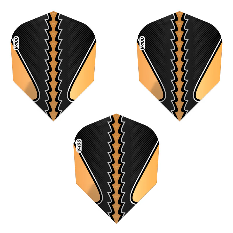 Viper Black Flux Dart Flights Standard Gold - Image 3