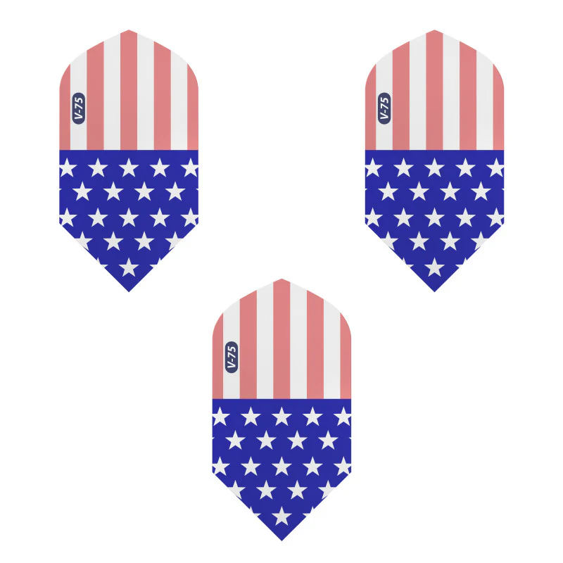 V-75 Dart Flights Slim American Flag Translucent Classic - Image 2