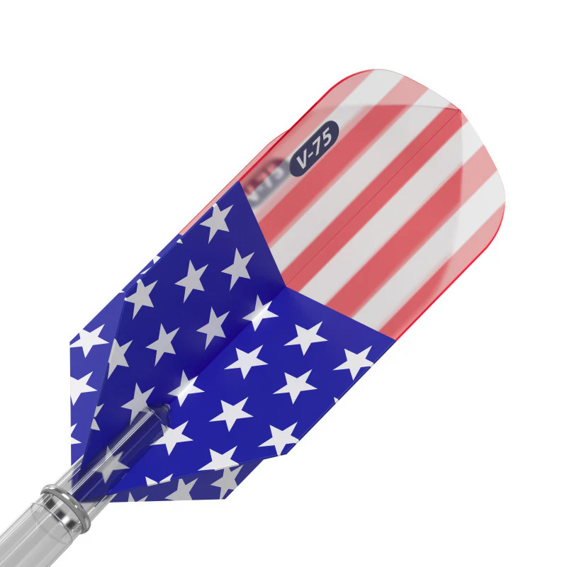 V-75 Dart Flights Slim American Flag Translucent Classic - Image 3