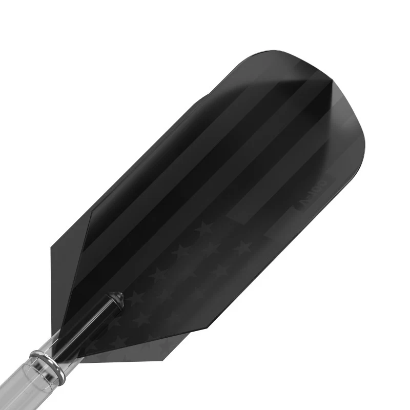 V-100 Dart Flights Slim American Flag Black Traditional - Image 3