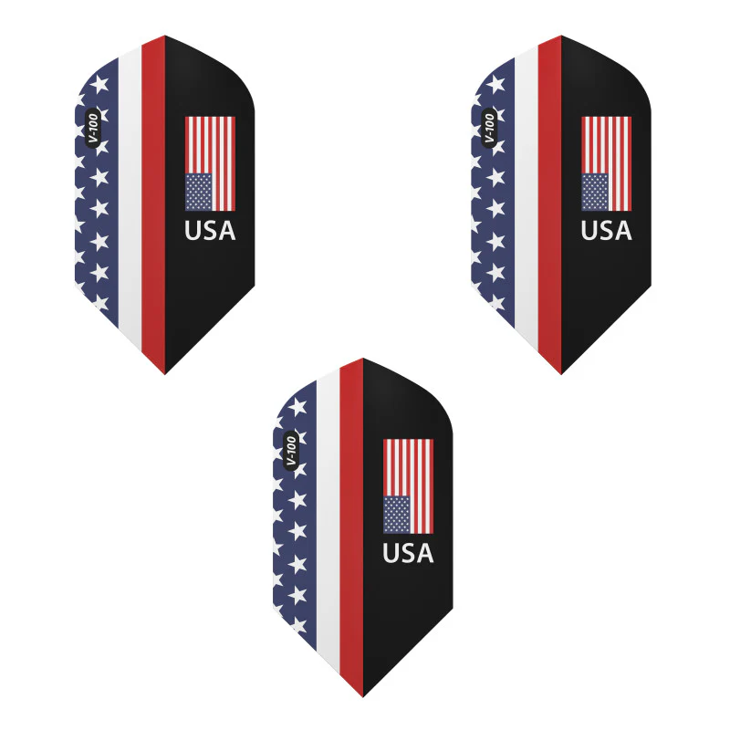 V-100 Dart Flights Slim American Flag USA - Image 2
