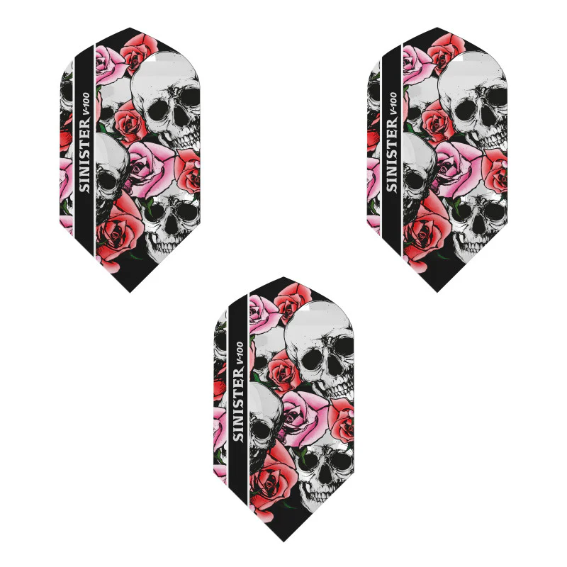 Viper Sinister Dart Flights V-100 Series Slim Red/Pink - Image 3