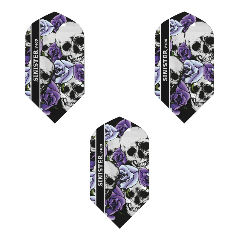 Viper Sinister Dart Flights V-100 Series Slim Purple - Image 3