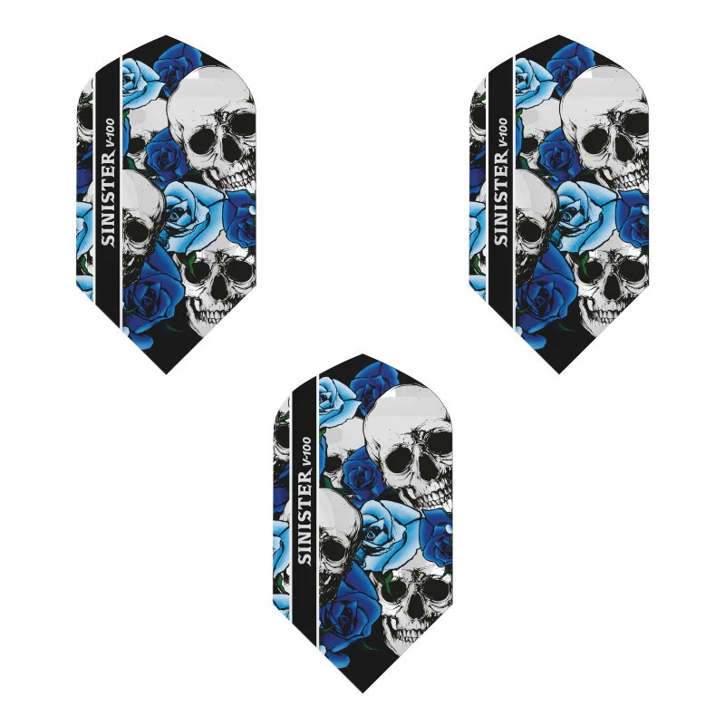 Viper Sinister Dart Flights V-100 Series Slim Blue - Image 3