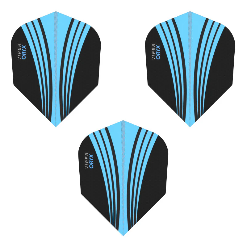 V-100 Flights Oryx Standard Blue/Black Dart Flights - Image 3
