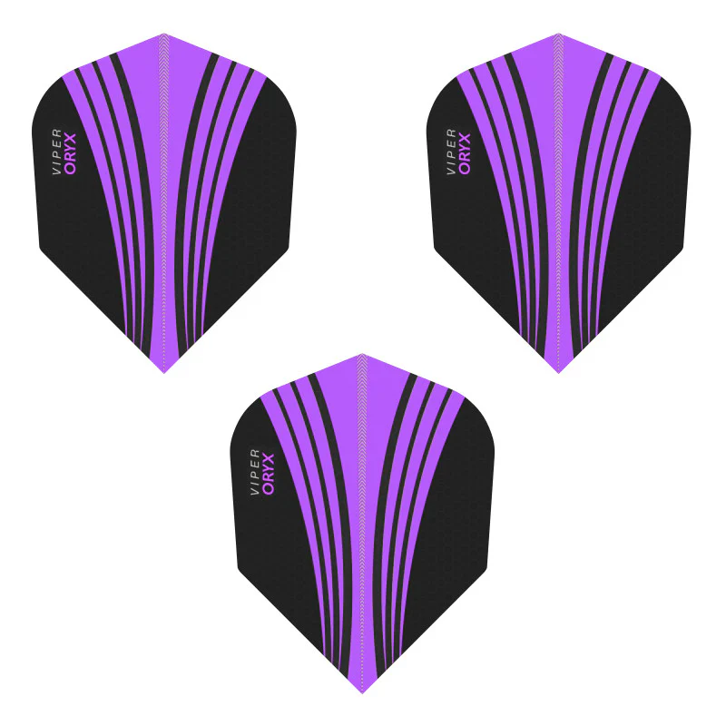 V-100 Flights Oryx Standard Purple/Black Dart Flights - Image 3