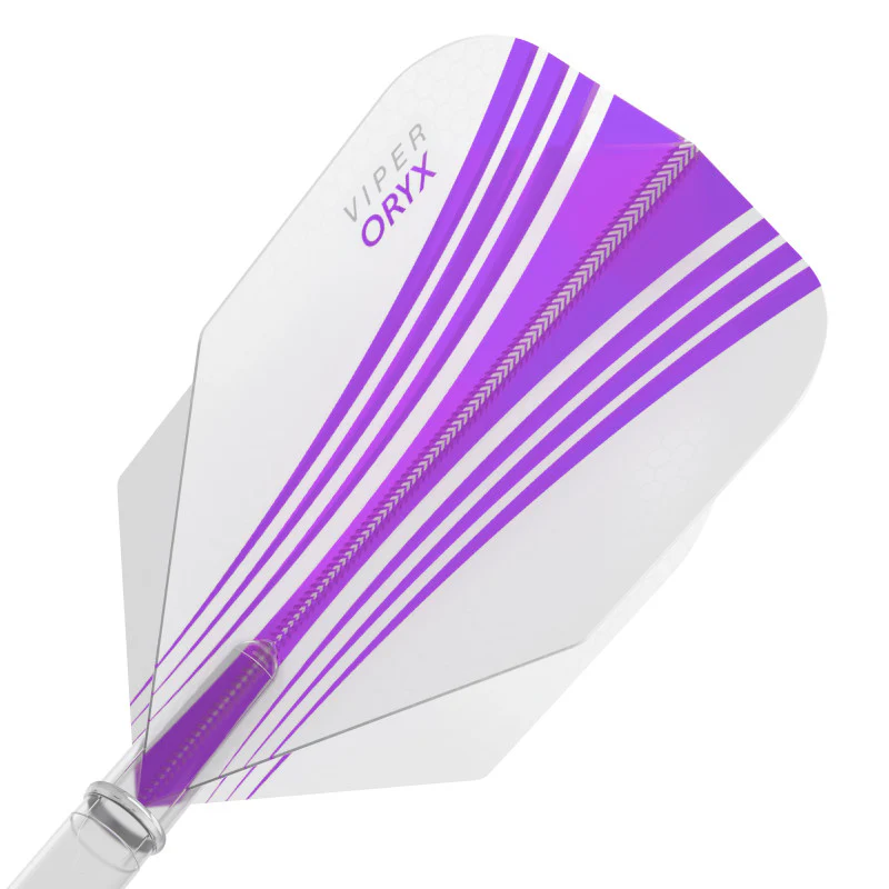 V-100 Flights Oryx Standard Purple/White Dart Flights - Image 2