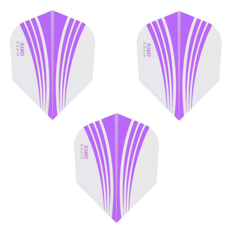 V-100 Flights Oryx Standard Purple/White Dart Flights - Image 3