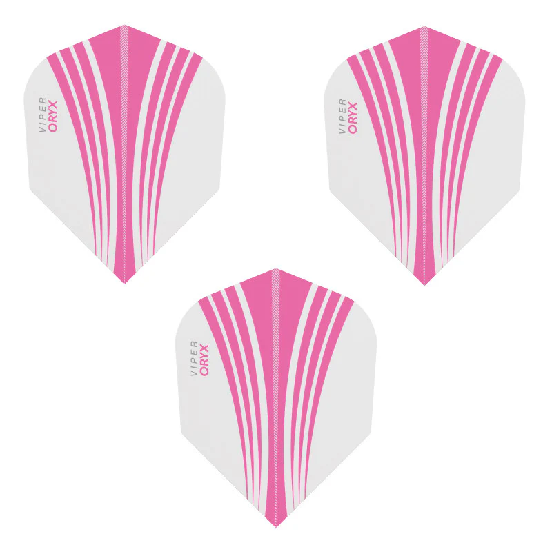 V-100 Flights Oryx Standard Pink/White Dart Flights - Image 3