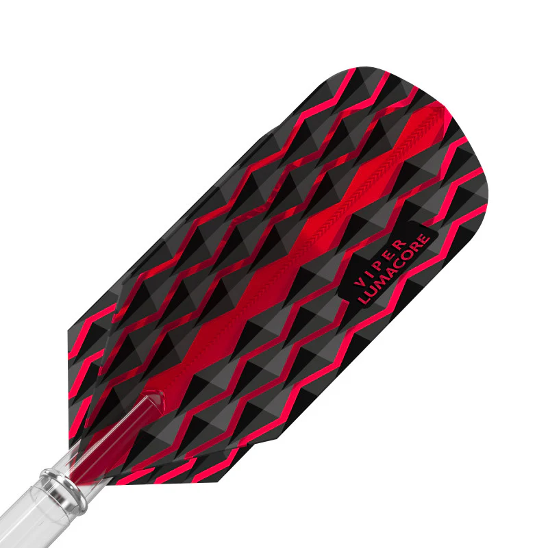 V-100 Flights Lumacore Slim Red/Black Dart Flights - Image 3