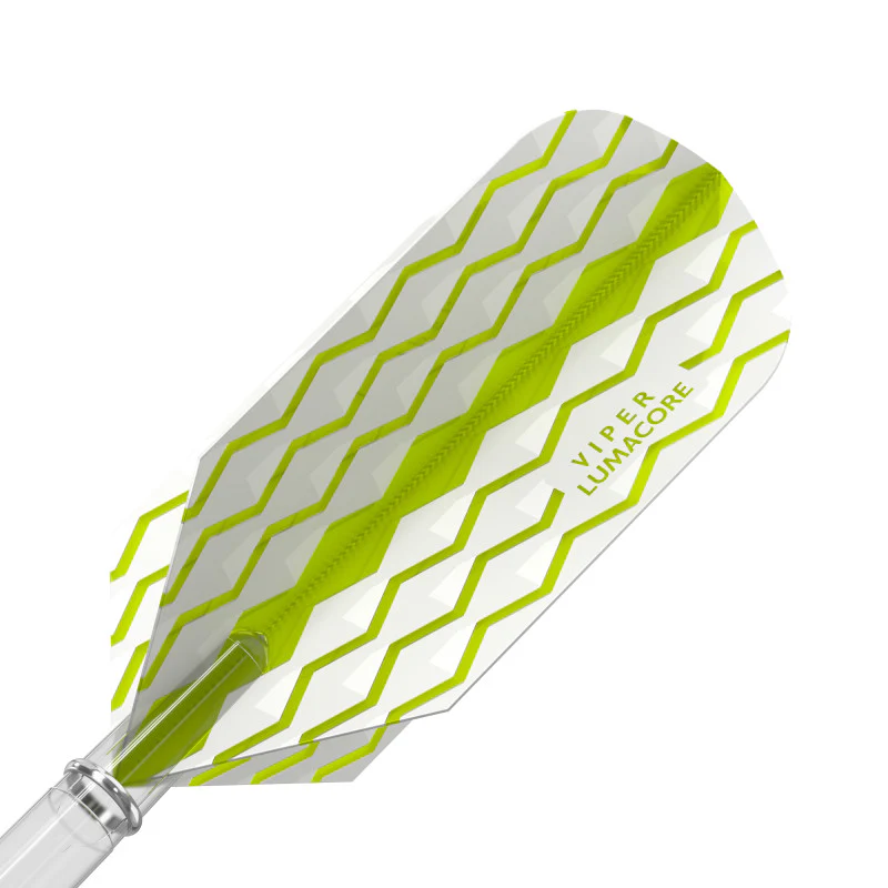 V-100 Flights Lumacore Slim Green/White Dart Flights - Image 3