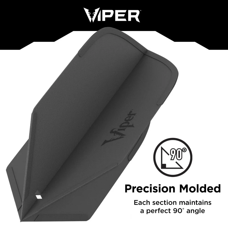 Viper Cool Flights Molded Dart Flights Slim Black - Image 3
