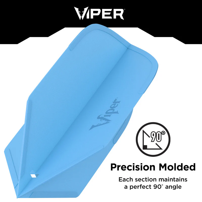 Viper Cool Flights Molded Dart Flights Slim Blue - Image 3