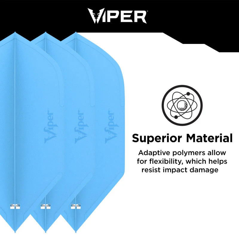 Viper Cool Flights Molded Dart Flights Slim Blue - Image 4