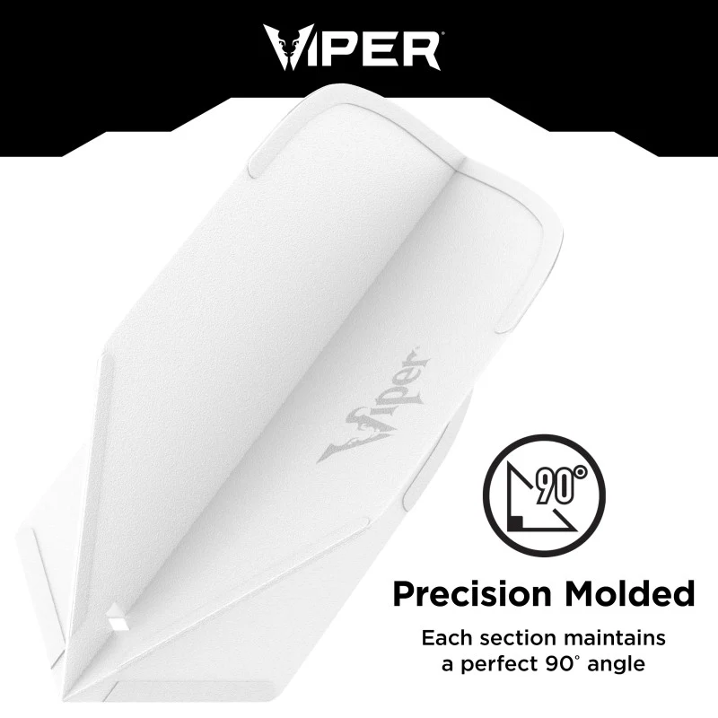Viper Cool Flights Molded Dart Flights Slim White - Image 3