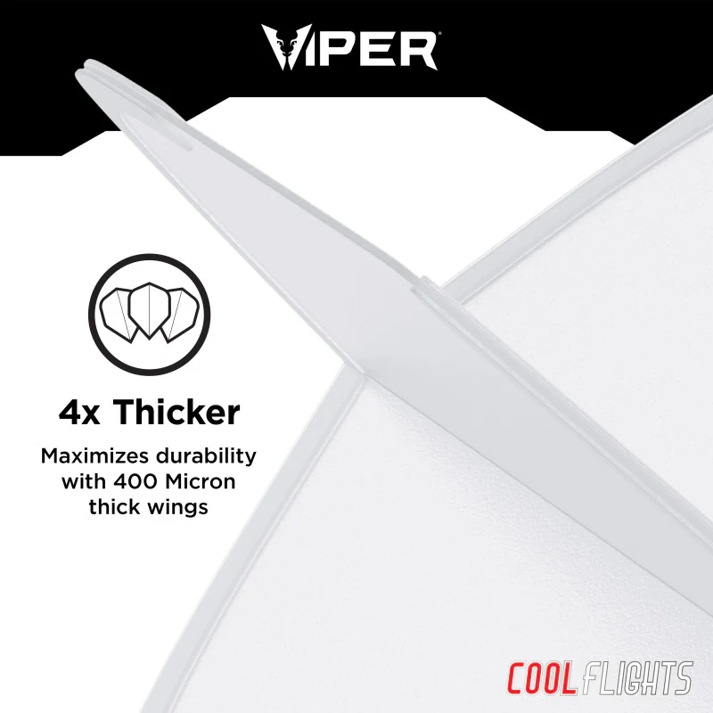 Viper Cool Flights Molded Dart Flights Slim Clear - Image 2