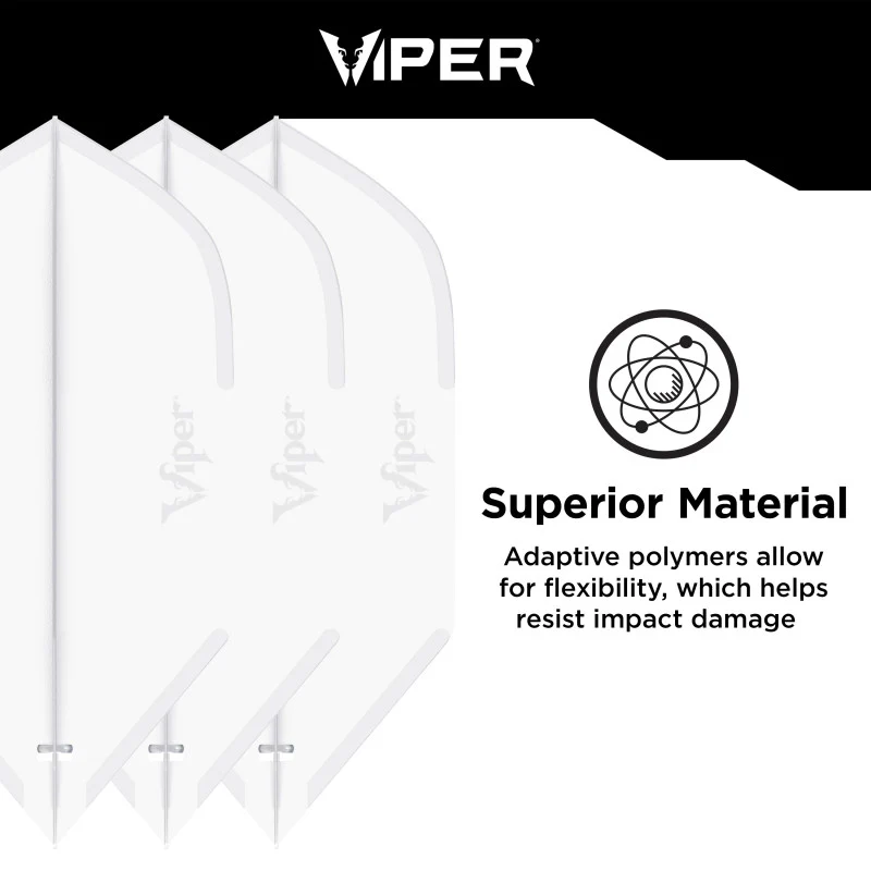 Viper Cool Flights Molded Dart Flights Slim Clear - Image 4
