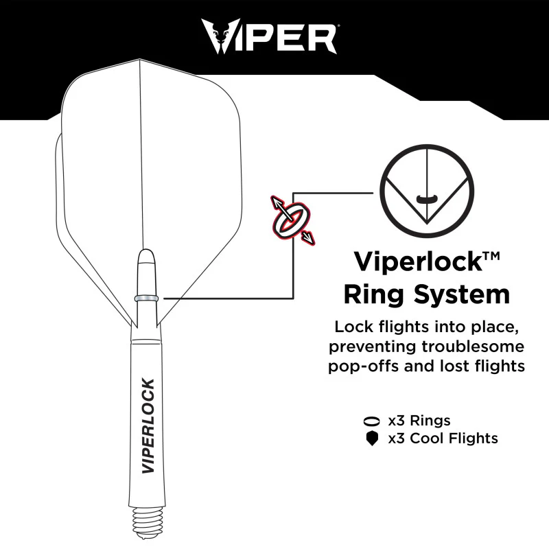 Viper Cool Flights Molded Dart Flights Slim Clear - Image 5
