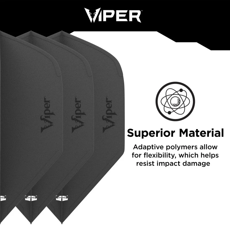 Viper Cool Flights Molded Dart Flights Standard Black - Image 4