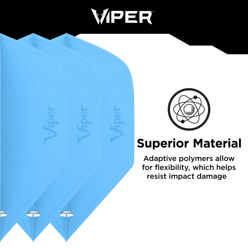 Viper Cool Flights Molded Dart Flights Standard Blue - Image 4