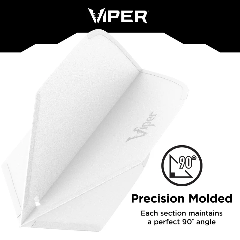 Viper Cool Flights Molded Dart Flights Standard White - Image 3