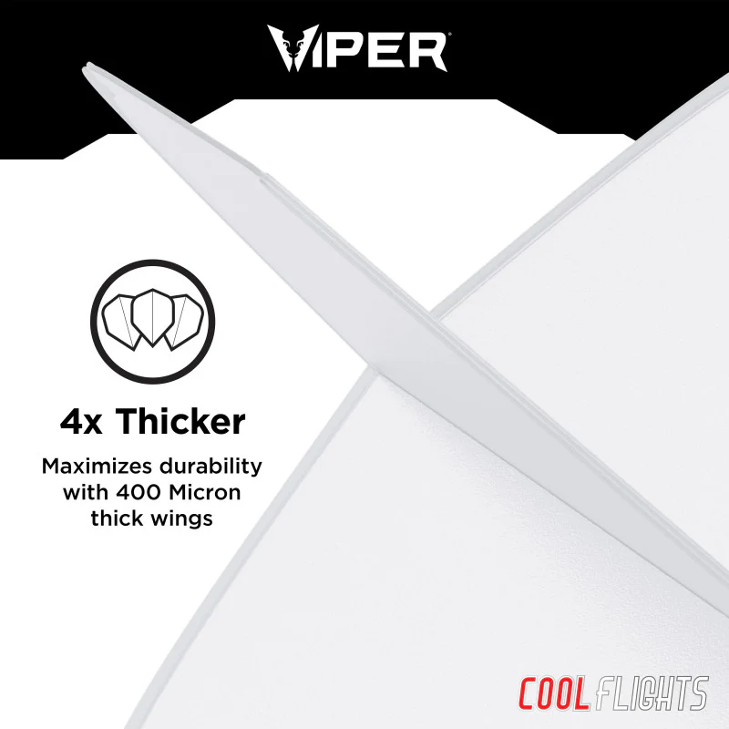 Viper Cool Flights Molded Dart Flights Standard Clear - Image 2