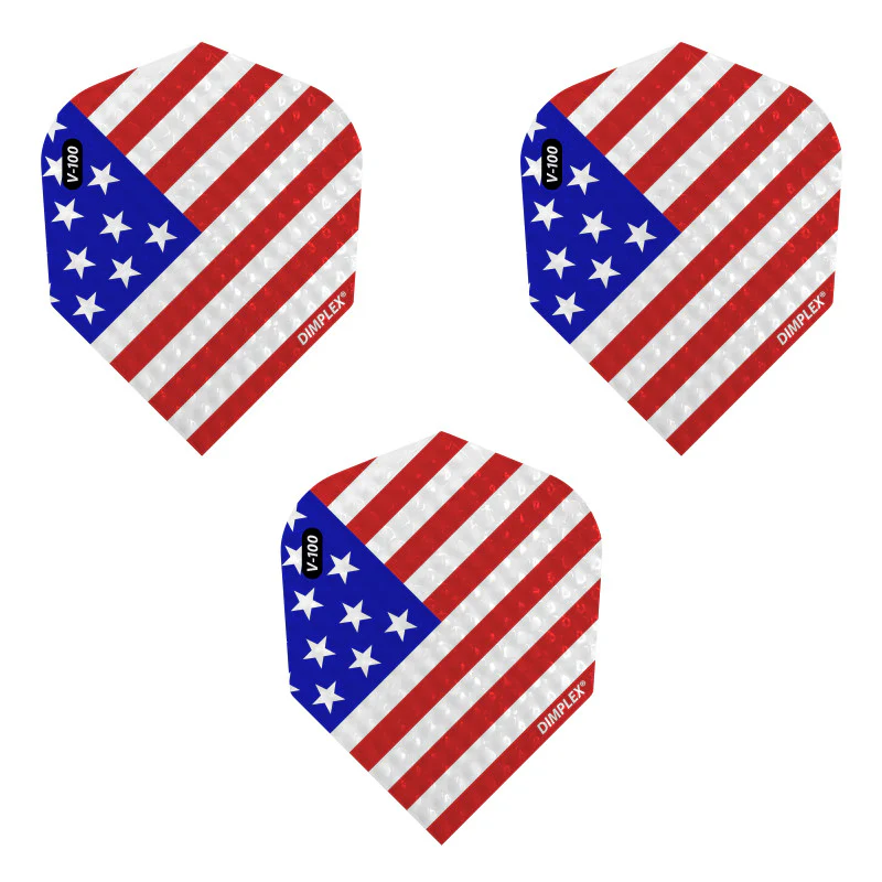 Viper Dimplex Dart Flights Standard American Flag Angled - Image 2