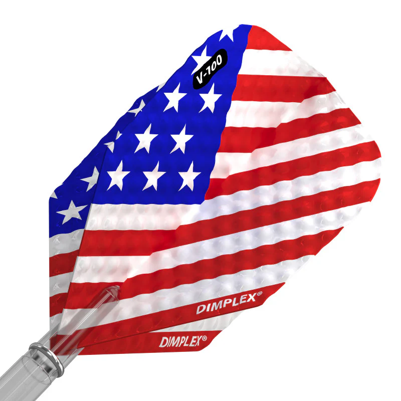 Viper Dimplex Dart Flights Standard American Flag Angled - Image 3