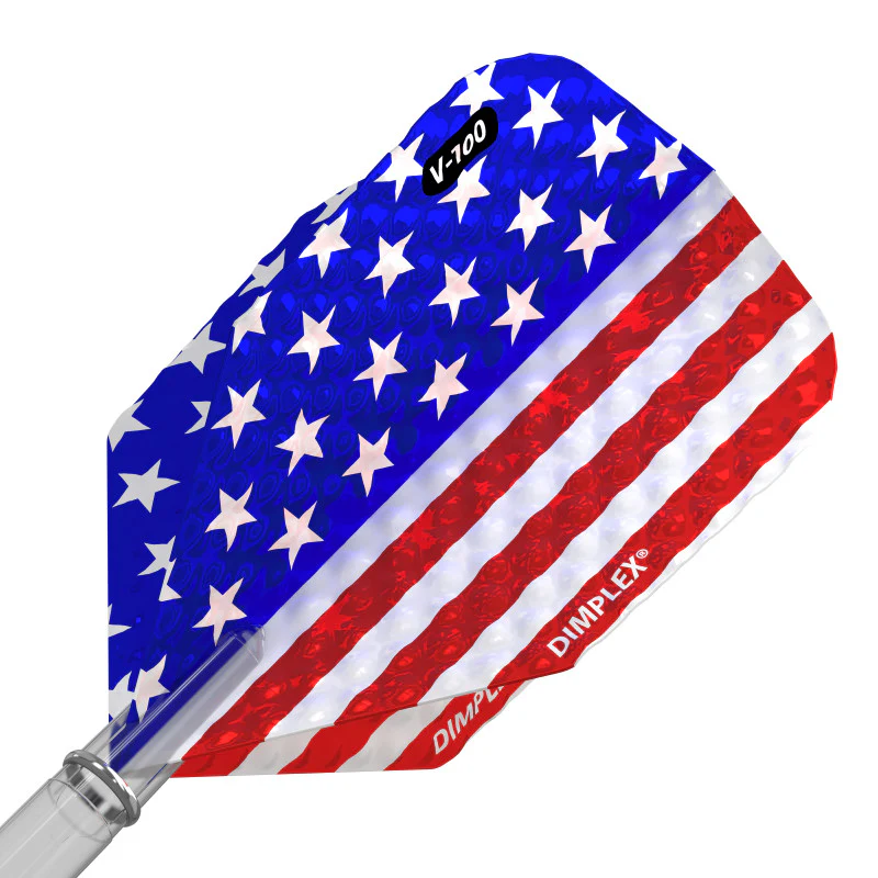 Viper Dimplex Dart Flights Standard American Flag Metallic Vertical - Image 3