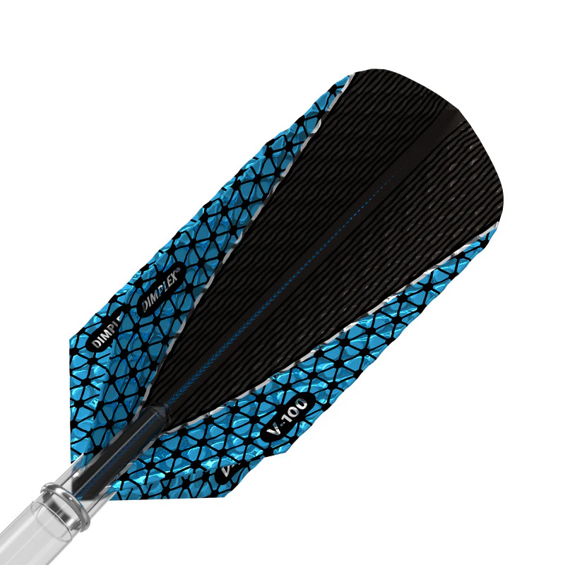 Viper Dimplex Dart Flights Slim Metallic Blue V-100 Series - Image 2