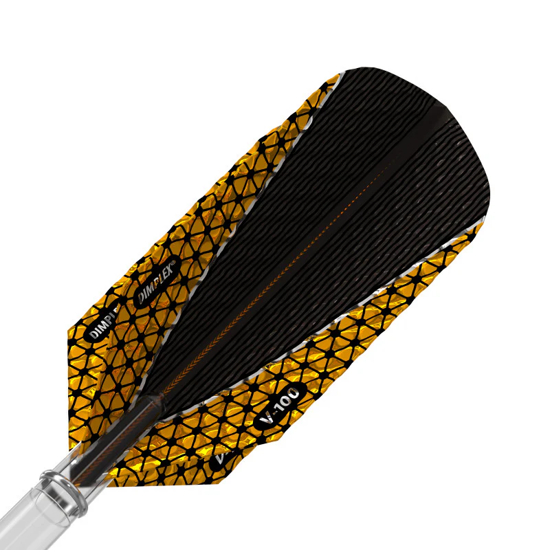 Viper Dimplex Dart Flights Slim Metallic Orange V-100 Series - Image 2