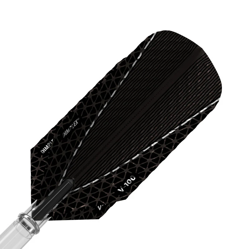 Viper Dimplex Dart Flights Slim Metallic Black V-100 Series - Image 2